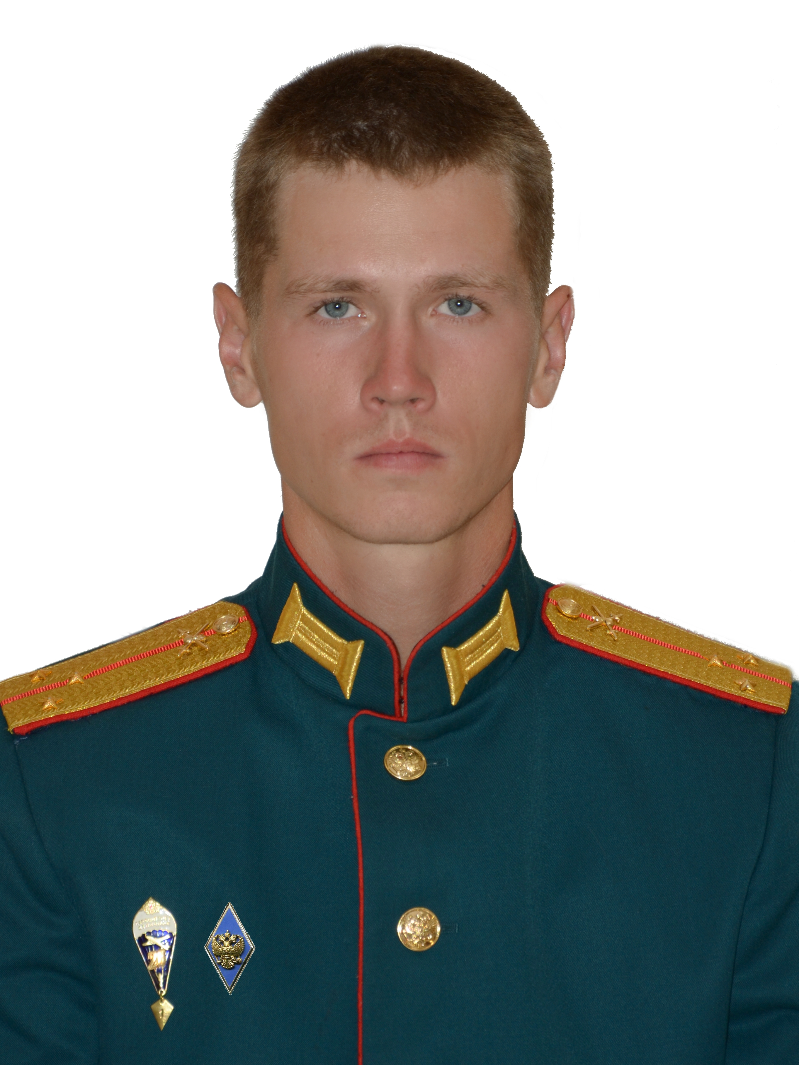 Максим Песковой в военной форме